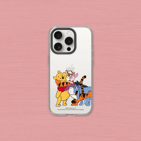 【犀牛盾】iPhone 16e Clear透明防摔手機殼｜小熊維尼系列-最好的朋友