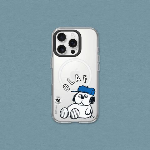 【犀牛盾】iPhone 14系列Clear(MagSafe兼容)透明防摔手機殼｜Snoopy史努比-75週年-歐拉夫休息中