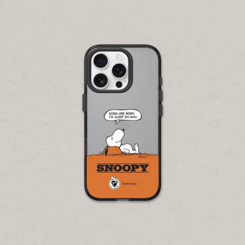 【犀牛盾】iPhone 13 JellyTint透明防摔手機殼｜Snoopy史努比-75週年-休息一下