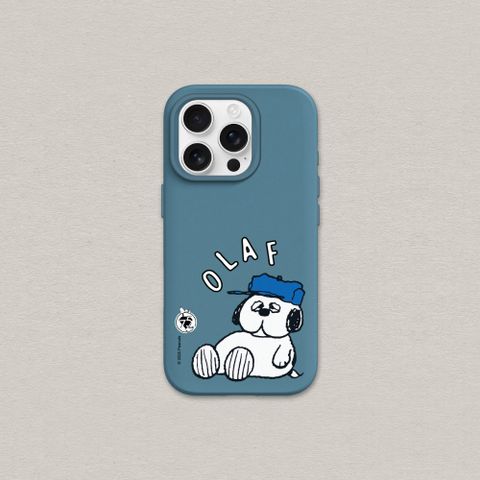 【犀牛盾】iPhone 16e SolidSuit防摔背蓋手機殼｜Snoopy史努比-75週年-歐拉夫休息中