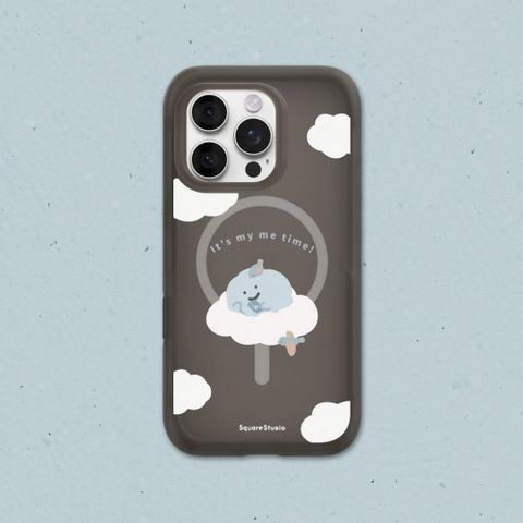 【犀牛盾】iPhone 16系列 AirX極致氣墊緩衝磁吸手機殼(MagSafe兼容)｜方坊系列-Me time(多色可選)