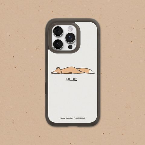 【犀牛盾】iPhone 15系列 AirX極致氣墊緩衝磁吸手機殼(MagSafe兼容)｜ilovedoodle系列-狐狸(多色可選)