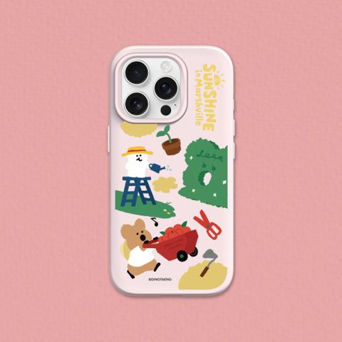 【犀牛盾】iPhone 15系列SolidX(MagSafe兼容)強化吸震緩衝防摔手機殼-DINOTAENG系列-陽光果園