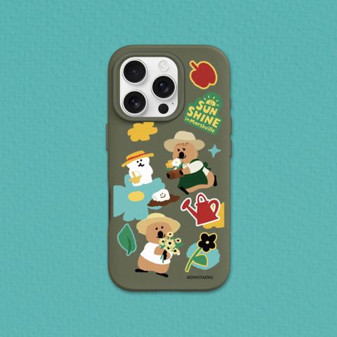 【犀牛盾】iPhone 13系列SolidSuit(MagSafe兼容)防摔手機殼-DINOTAENG系列-棉花糖小鎮的陽光 - 貼紙款