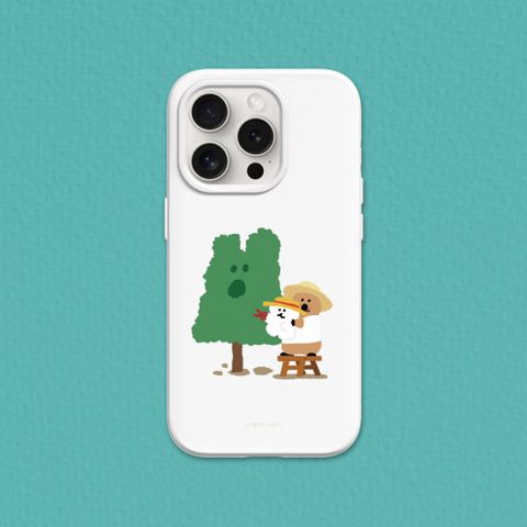 【犀牛盾】iPhone 14系列SolidSuit防摔背蓋手機殼-DINOTAENG系列-QUOKKA & BOBO - 園藝大師(多色可選)