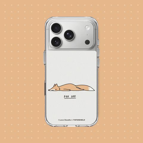 【犀牛盾】iPhone 17系列 Clear MagSafe兼容 抗黃化透明防摔磁吸手機殼｜ilovedoodle系列-狐狸