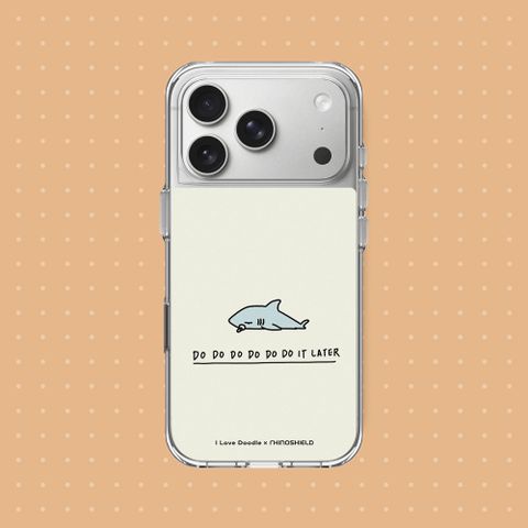 【犀牛盾】iPhone 17系列 Clear 抗黃化透明防摔手機殼｜ilovedoodle系列-鯊魚