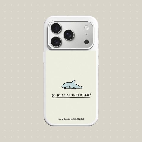 【犀牛盾】iPhone 17系列 SolidX MagSafe兼容 強化吸震緩衝防摔磁吸手機殼｜ilovedoodle系列-鯊魚