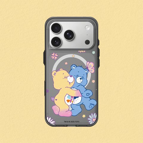 【犀牛盾】iPhone 17系列 Clear MagSafe兼容 抗黃化透明防摔磁吸手機殼｜Care Bears系列-抱一個