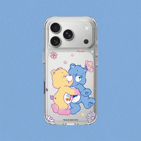 【犀牛盾】iPhone 17系列 Clear 抗黃化透明防摔手機殼｜Care Bears系列-抱一個
