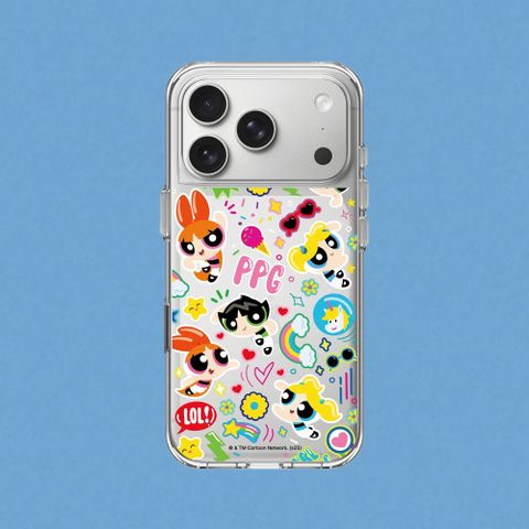 【犀牛盾】iPhone 17系列 Clear 抗黃化透明防摔手機殼｜飛天小女警系列-可愛小女警貼紙款