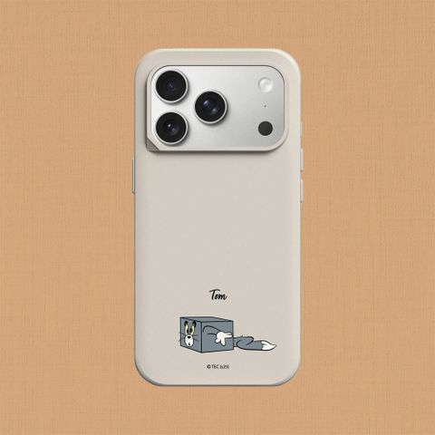 【犀牛盾】iPhone 17系列 SolidX MagSafe兼容 防摔磁吸手機殼｜湯姆貓與傑利鼠-貼紙系列-方塊湯姆貓