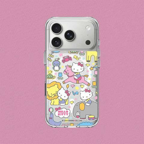 【犀牛盾】iPhone 17系列 Clear MagSafe兼容 透明防摔磁吸手機殼｜Hello Kitty-樂遊動物園