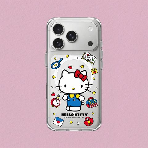 【犀牛盾】iPhone 17系列 Clear MagSafe兼容 透明防摔磁吸手機殼｜Hello Kitty-生活小物