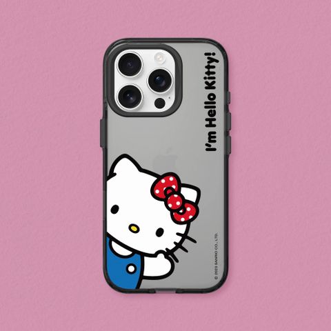 【犀牛盾】iPhone 16系列 Clear 抗黃化透明防摔手機殼｜Hello Kitty系列-Im Hello Kitty!