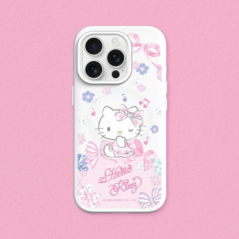 【犀牛盾】iPhone 13系列SolidSuit MagSafe兼容 經典防摔磁吸背蓋手機殼｜Hello Kitty-夢幻蝴蝶結
