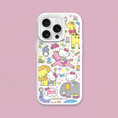 【犀牛盾】iPhone 14系列 SolidSuit 經典防摔背蓋手機殼｜Hello Kitty-樂遊動物園