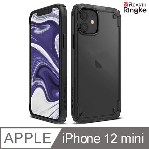 Ringke Fusion XiPhone 12 mini 透明 PC 防刮背蓋 + TPU 防摔防撞邊框 手機保護殼