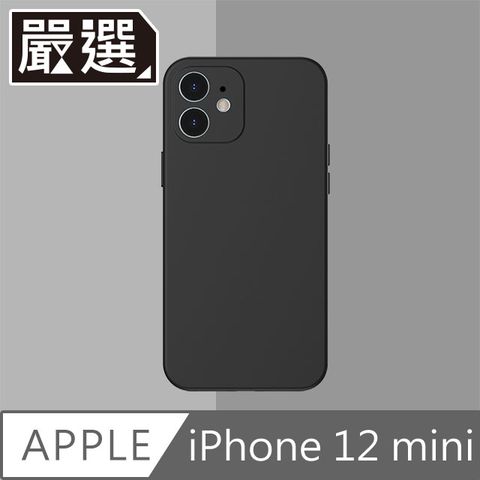 嚴選 iPhone 12 mini 液態矽膠輕薄防撞保護殼 經典黑