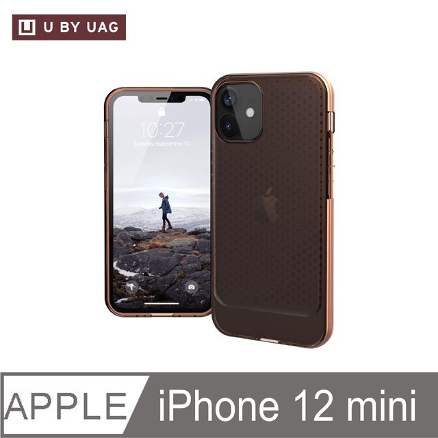 UAG [U] iPhone 12 mini 耐衝擊保護殼-亮透橘