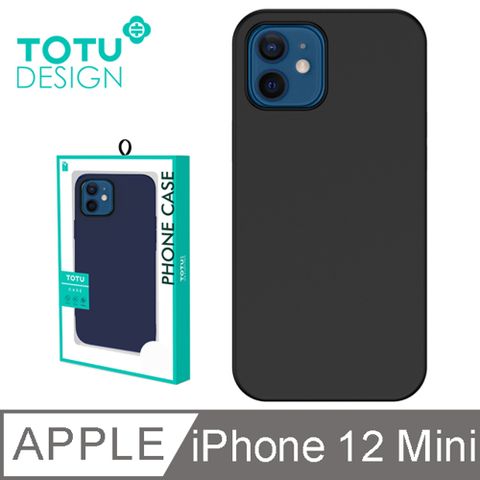 TOTU iPhone 12 Mini 手機殼 i12 Mini 保護殼 5.4吋 防摔殼 軟殼 液態矽膠 出彩系列 黑色