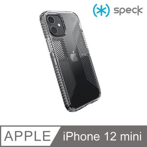 Speck Presidio Perfect-Clear Grip iPhone 12 mini 透明抗菌防手滑防摔殼(4米防摔)