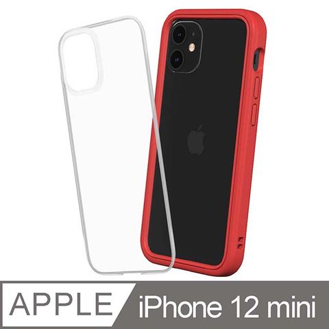 RHINOSHIELD 犀牛盾 iPhone 12 mini Mod NX 邊框背蓋兩用手機殼-紅色