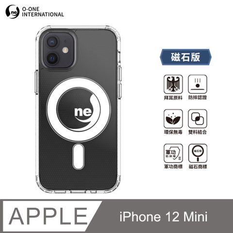 o-one 圓一 O-ONE MAG 軍功Ⅱ防摔殼–磁石版 Apple iPhone 12 Mini