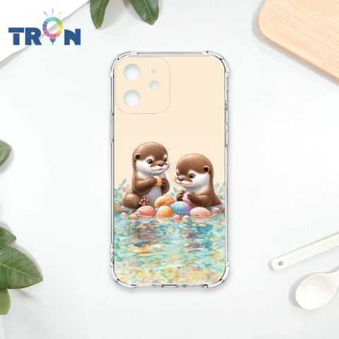 TRON IPhone 12 MINI 玩水的水獺系列 四角防摔殼 手機殼