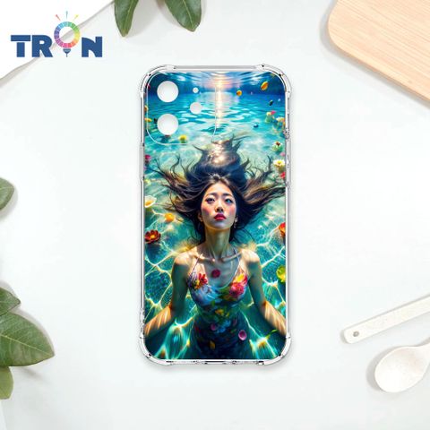 TRON IPhone 12 MINI 花海中游泳的少女 四角防摔殼 手機殼