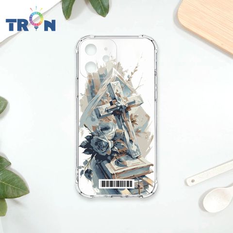 TRON IPhone 12 MINI 十字架水彩  載具 四角防摔殼 手機殼