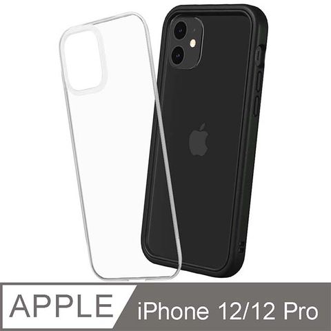 RHINOSHIELD 犀牛盾 iPhone 12/12 Pro Mod NX 邊框背蓋兩用手機殼-黑色