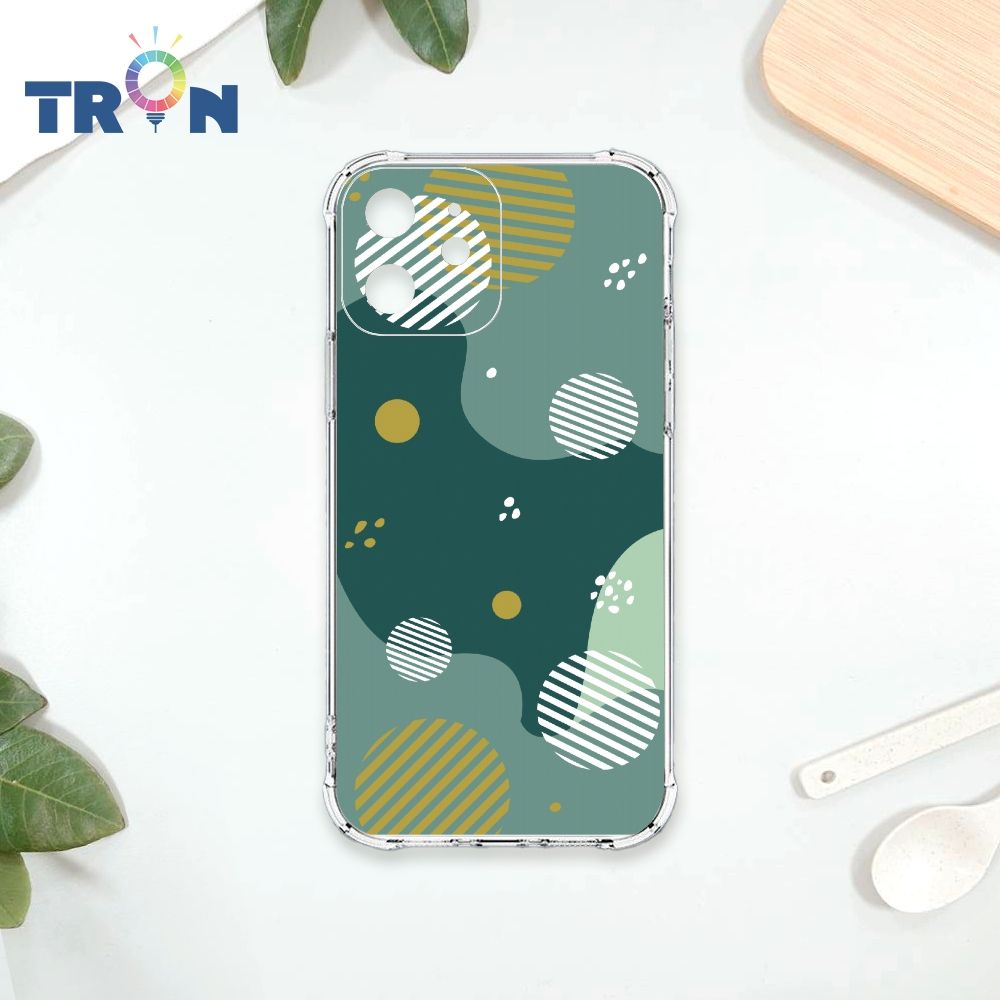  TRON IPhone 12 和風圓點棉球系列 四角防摔殼 手機殼