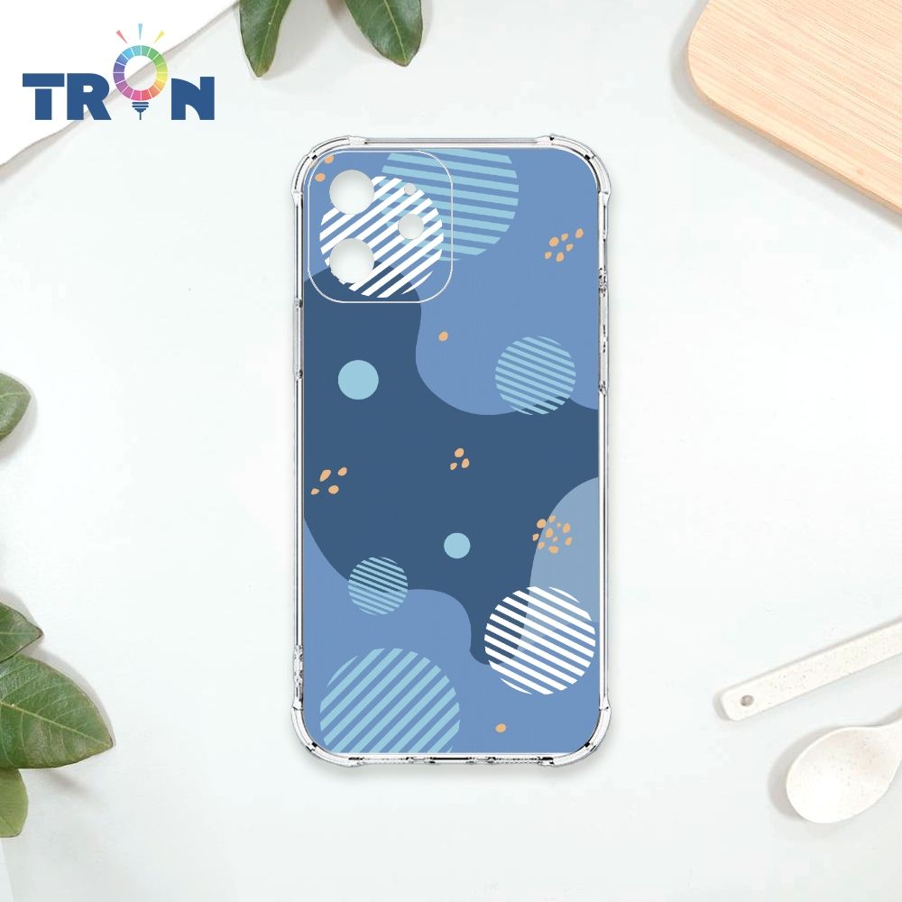  TRON IPhone 12 和風圓點棉球系列 四角防摔殼 手機殼