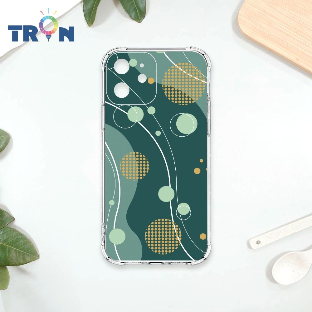  TRON IPhone 12 日系和風圓點律動系列 四角防摔殼 手機殼