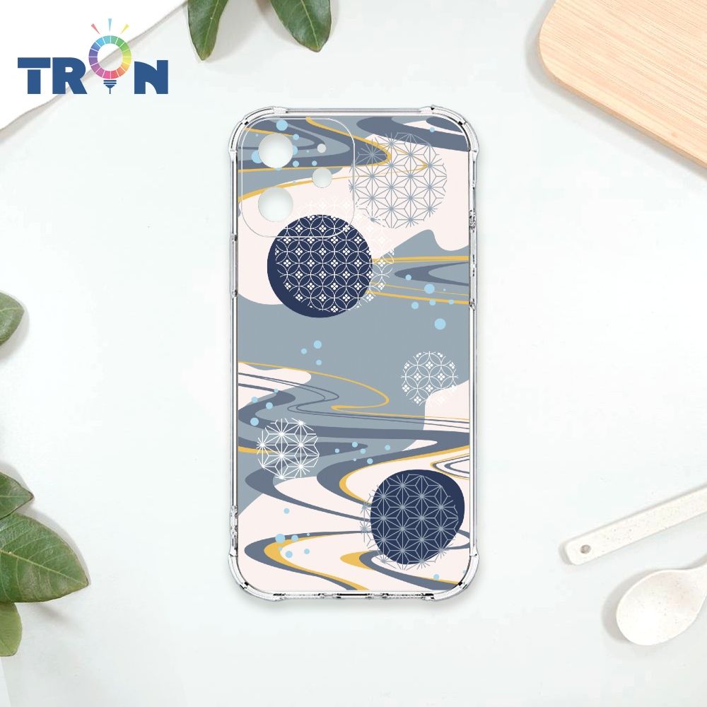  TRON IPhone 12 日系和風圓點星河系列 四角防摔殼 手機殼