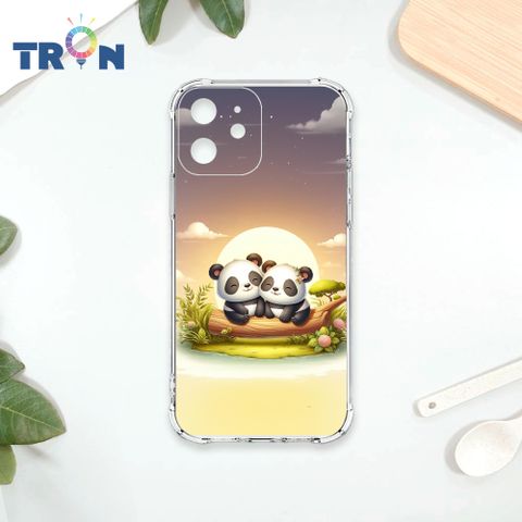 TRON IPhone 12 可愛萌熊貓 四角防摔殼 手機殼
