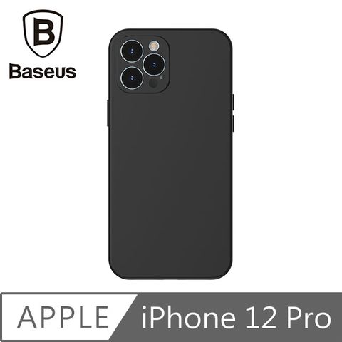 倍思 iPhone 12 Pro 液態矽膠防刮抗污保護殼 經典黑