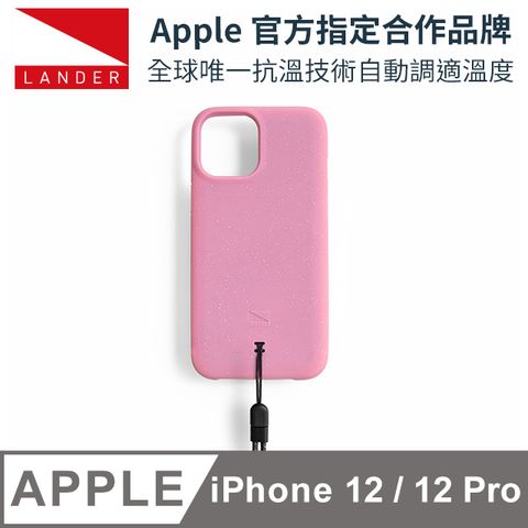 Lander 美國  iPhone 12 / 12 Pro Torrey 極致手感防摔殼 - 櫻花粉 (附手繩)