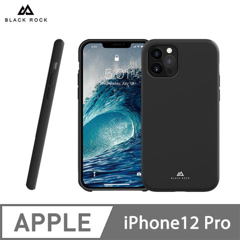德國 Black Rock 液態矽膠抗摔保護殼-iPhone 12/Pro (6.1吋)-黑