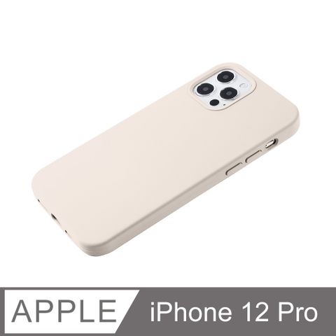 【液態矽膠殼】iPhone 12 Pro 手機殼 i12 Pro 保護殼 矽膠 軟殼 (古董白)