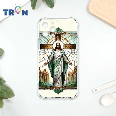 TRON IPhone 12 PRO 耶穌彩繪玻璃 四角防摔殼 手機殼