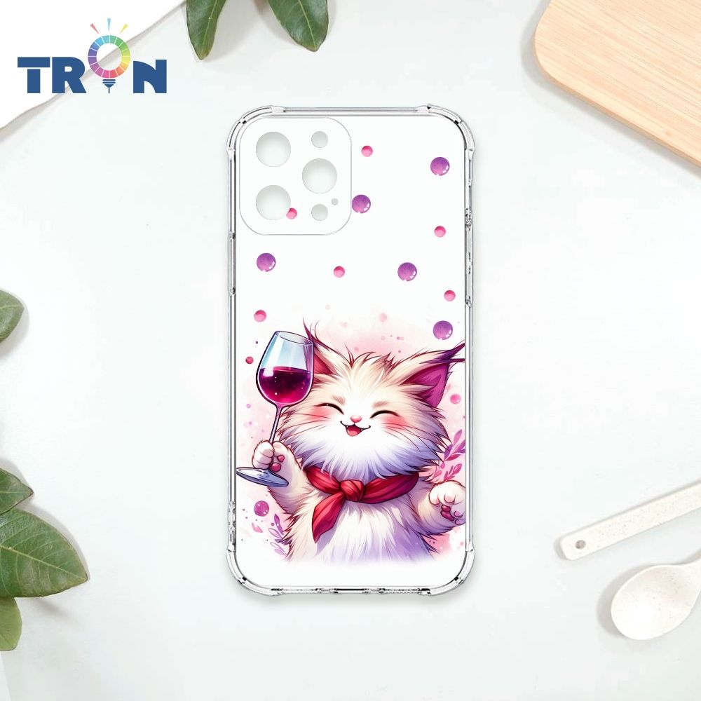 TRON IPhone 12 PRO 貓咪美食評鑑家 四角防摔殼 手機殼