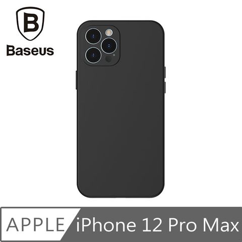 Baseus 倍思 iPhone 12 Pro Max 液態矽膠防刮抗污保護殼 經典黑