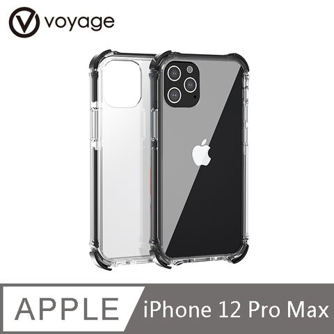 VOYAGE 超軍規防摔保護殼-Pure Tactical 透黑-iPhone 12 Pro Max (6.7")