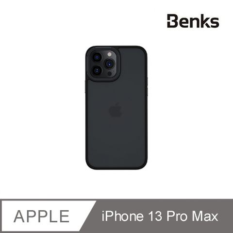 Benks iPhone13 Pro Max 6.7吋 防摔膚感殼 透黑Black