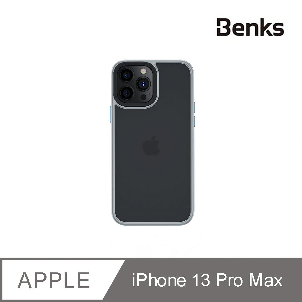 Benks iPhone13 Pro Max 6.7吋 防摔膚感殼 透灰色Gray