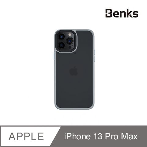 【Benks】iPhone13 Pro Max 6.7吋 防摔膚感殼 透灰色Gray