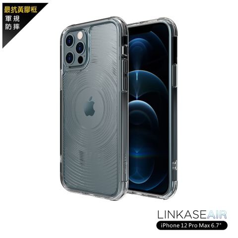 ABSOLUTE iPhone 12 Pro Max 6.7吋 大猩猩玻璃防摔殼不可思議壓倒性的透明度頂級玻璃工藝再進化 半導體電子蝕刻技術Ag+銀離子抗菌劑添加使用安心螢幕及鏡頭1.5mm防撞加高