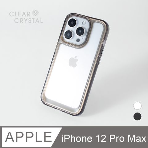 iPhone 12 Pro Max 手機殼 輕透防摔太空殼 i12 Pro Max 保護殼 (透黑)